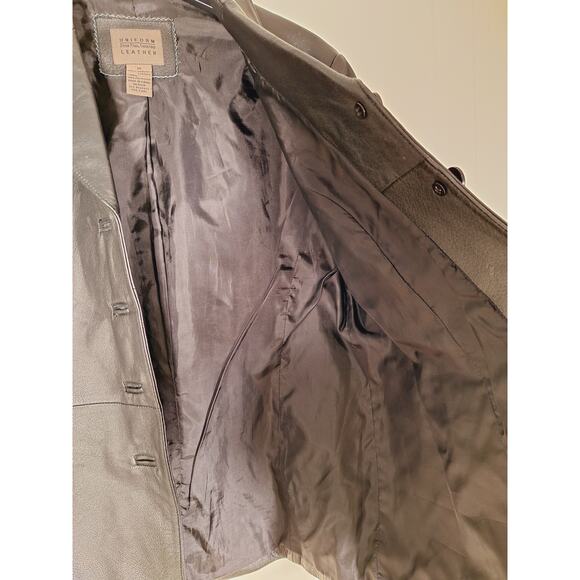 John Paul Richard Women's Black Leather Button-Up Jacket Size 10 - Picture 7 of 8